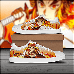 Kyojuro Rengoku Skate Sneakers Custom Demon Slayer Anime Shoes DSS0611