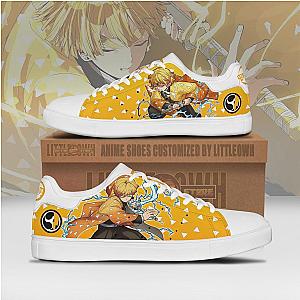 Demon Slayer Zenitsu Skateboard Shoes Custom Anime Sneakers DSS0611