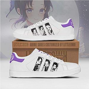 Demon Slayer Shinobu Kocho Skateboard Shoes Custom Manga KNY Anime Sneakers DSS0611