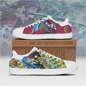 Demon Slayers Shoes Giyu Tomioka Skateboard Low Top Custom Anime Sneakers DSS0611