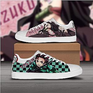 Tanjiro and Nezuko Skate Sneakers Custom Demon Slayer Anime Shoes DSS0611