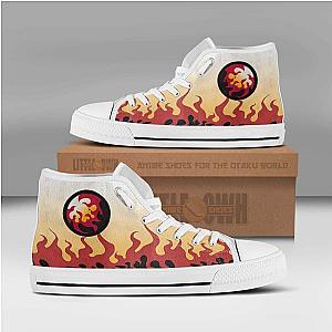 Rengoku Shoes Demon Slayer Shoes Anime Custom High Tops Canvas DSS0611