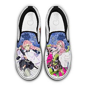 Mitsuri Kanroji Slip On Sneakers Custom Anime Demon Slayer Shoes DSS0611