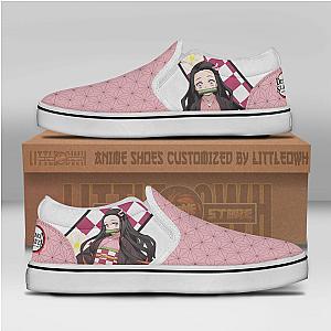 Nezuko Kamado Custom Demon Slayers Shoes Anime Sneakers Classic Slip On DSS0611