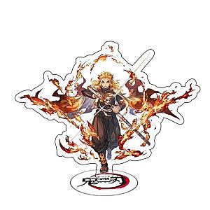 Demon Slayer Anime Figure Rengoku Acrylic Figure Stand Desk Decor