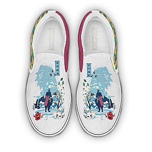 Giyuu Tomioka Custom Demon Slayers Shoes Anime Sneakers Classic Slip On DSS0611