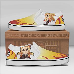 Kyojuro Rengoku Custom Demon Slayers Shoes Anime Sneakers Classic Slip On DSS0611