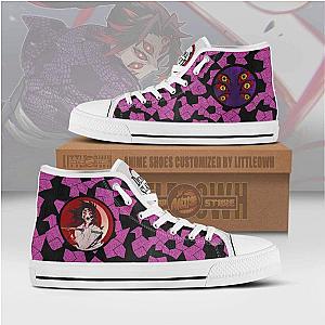 Kokushibo High Top Canvas Shoes Custom Demon Slayer Anime Sneakers DSS0611