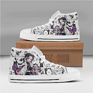 Shinobu High Top Canvas Shoes Custom Demon Slayer Anime Mixed Manga DSS0611