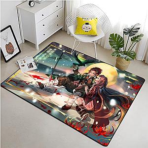 Demon Slayer Tanjiro and Nezuko Printed Soft Anime Carpet Rugs