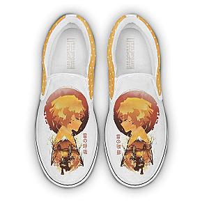 Zenitsu Custom Demon Slayers Shoes Classic Slip On Anime Flat Sneakers DSS0611