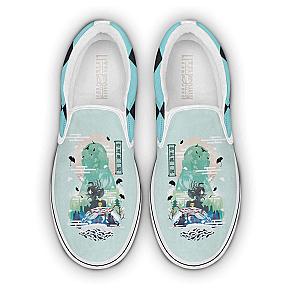 Muichiro Tokito Custom Demon Slayers Shoes Classic Slip On Anime Flat Sneakers DSS0611