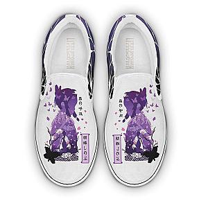 Shinobu Custom Demon Slayers Shoes Classic Slip On Anime Flat Sneakers DSS0611