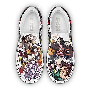 Demon Slayer Shoes Custom Anime Classic Slip-On DSS0611