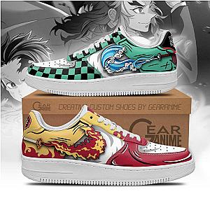 Tanjiro and Rengoku Air Sneakers Breathing Skills Demon Slayer Anime Shoes DSS0611