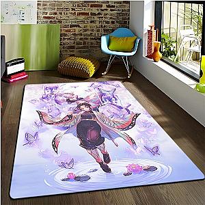 Demon Slayer Shinobu Kocho Butterfly Printed Soft Anime Carpet Rugs