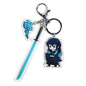 Demon Slayer Muichiro Tokito Anime Keychain Accessories Bag Charm