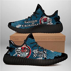 Sakonji Yeezy Shoes Demon Slayer Anime Sneakers Fan Gift TT04 DSS0611