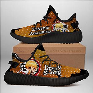 Zenitsu Yeezy Shoes Demon Slayer Anime Sneakers Fan Gift TT04 DSS0611