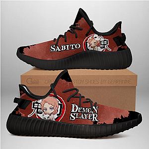 Sabito Yeezy Shoes Demon Slayer Anime Sneakers Fan Gift TT04 DSS0611