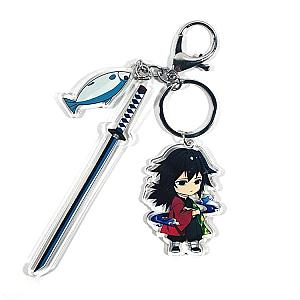 Demon Slayer Giyu Tomioka Anime Keychain Accessories Bag Charm