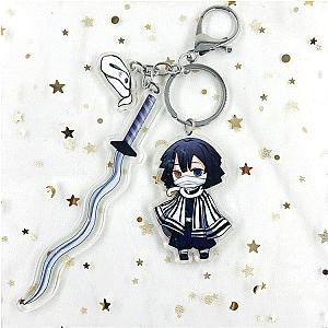 Demon Slayer Obanai Iguro Anime Keychain Accessories Bag Charm