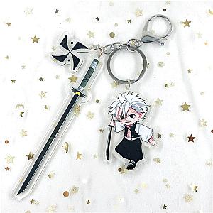 Demon Slayer Sanemi Shinazugawa Anime Keychain Accessories Bag Charm