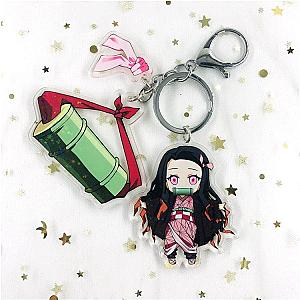 Demon Slayer Nezuko Kamado Anime Keychain Accessories Bag Charm