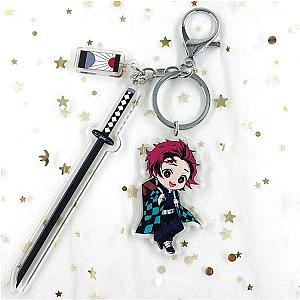 Demon Slayer Tanjiro Kamado Anime Keychain Accessories Bag Charm