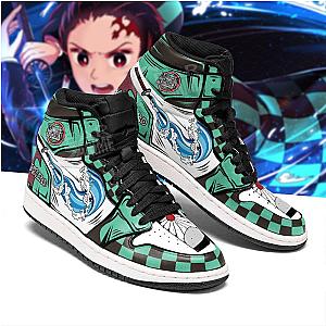 Tanjiro Water Breathing Sneakers Anime Demon Slayer Shoes Leather DSS0611