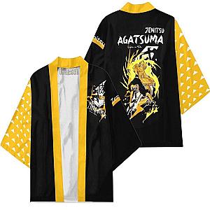 Zenitsu Kimono Demon Slayer Robe Anime Coat Cosplay Costumes DSS0611