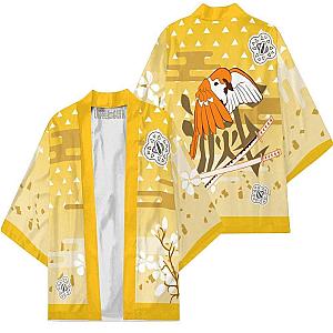 Agatsuma Zenitsu Kimono Demon Slayer Robe Anime Coat Cosplay Costumes DSS0611