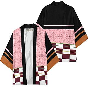 Demon Slayer Nezuko Modern Kimono Cardigans Anime Robe Cosplay Costume DSS0611