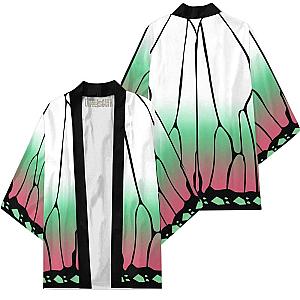 Demon Slayer Haori Shinobu Kimono Cardigans Anime Robe Cosplay Costume DSS0611