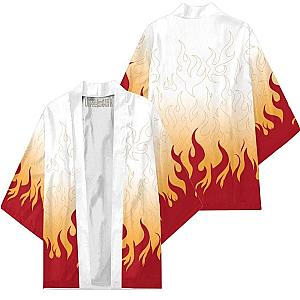 Demon Slayer Kimono Rengoku Robe Anime Cloak Cardigans Cosplay Costume DSS0611