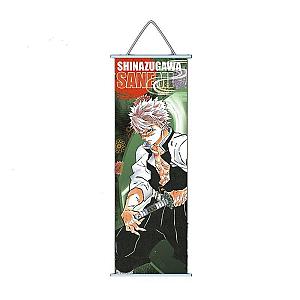 Demon Slayer Sanemi Shinazugawa Anime Scroll Canvas Painting Wall Art Home Decor