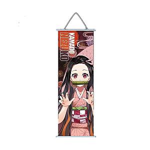 Demon Slayer Nezuko Anime Scroll Canvas Painting Wall Art Home Decor