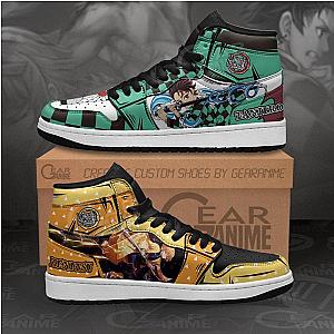 Tanjiro and Zenitsu Sneakers Breathing Form Demon Slayer Anime Shoes DSS0611