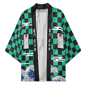 Tanjiro Kimono Cardigans Custom Water Breathing Demon Slayer Anime DSS0611