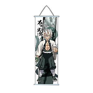 Demon Slayer Sanemi Shinazugawa Anime Scroll Canvas Painting Wall Art Home Decor