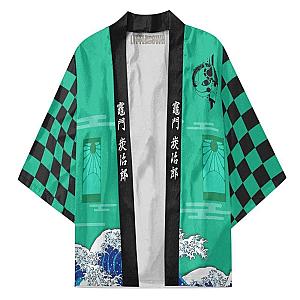 Tanjiro Kimono Cardigans Custom Sun Breathing Demon Slayer Anime DSS0611