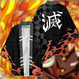 Kyojuro Rengoku Kimono Demon Slayer Robe Anime Coat Cosplay Costumes DSS0611