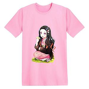 Demon Slayer Kamado Nezuko Printed Classic T-Shirts Anime Merch Tee DSS0611