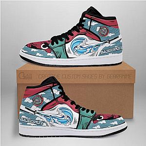 Sakonji Sneakers Custom Water Breathing Anime Demon Slayer Shoes DSS0611