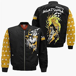 Zenitsu Thunder Breathing Cosplay Costume Demon Slayer Jacket Anime Unisex Casual 3D All Over Printed DSS0611