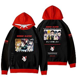 Anime Demon Slayer Printed Character Hoodies Unisex Casual Pullovers DSS0611