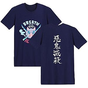 Demon Slayer Hashibira Inosuke Printed T-Shirts Beast Breathing Tee DSS0611