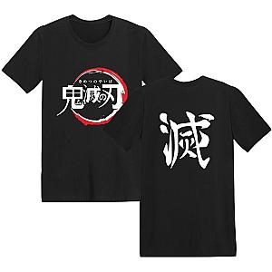 Anime Demon Slayer Logo Pattern T-Shirts Casual Tee Unisex DSS0611