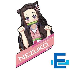 Demon Slayer Anime Nezuko Neko Waterproof PC Case Sticker Anime Decal