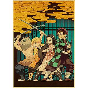 Tanjiro and Best Friends Demon Slayer Poster